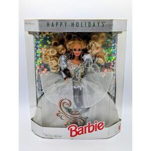 1992 Happy Holidays Special Edition Barbie Doll Mattel 1429